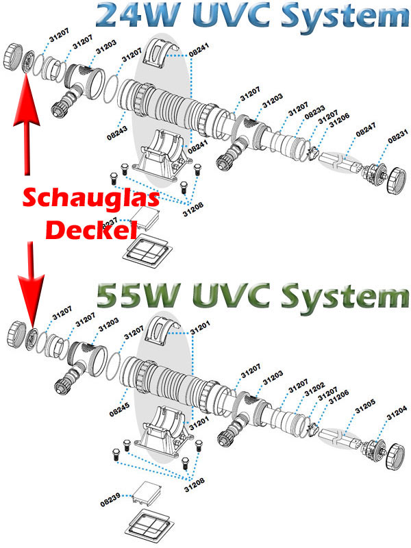 sera-24-55-w-uvc-system-schauglas-deckel