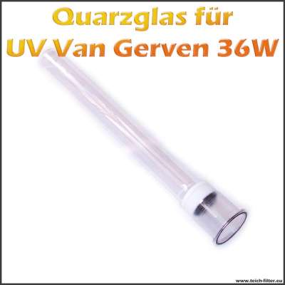 Quarzglaskolben für Van Gerven 36W UV Wasserfilter