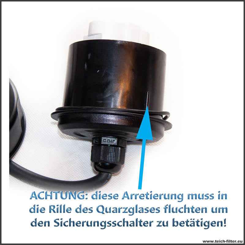 UVC Lampe Sera Pond 55X mit 55 Watt Leistung aus Edelstahl Teichfilter