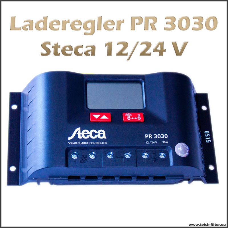 STECA Solar Laderegler PR3030 mit LCD Anzeige Solaranlage Wohnmobil 