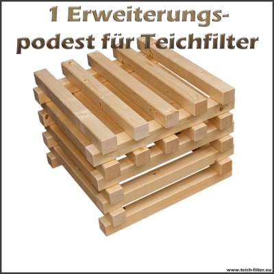 1 Holzpodest als Erweiterung für unseren Teichfilter bis 50000l