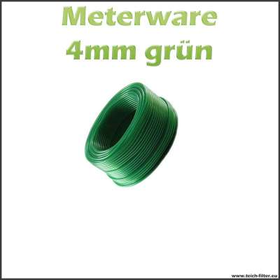 Luftschlauch grün 4 mm Meterware