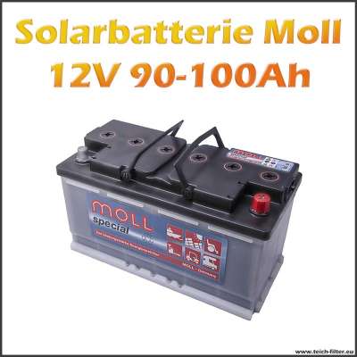 Solarbatterie 90-100Ah 12V von Moll für Solar Inselanlagen im Wohnmobil