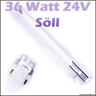 36 Watt 24V UV Lampe Söll für UV-C Wasserklärer