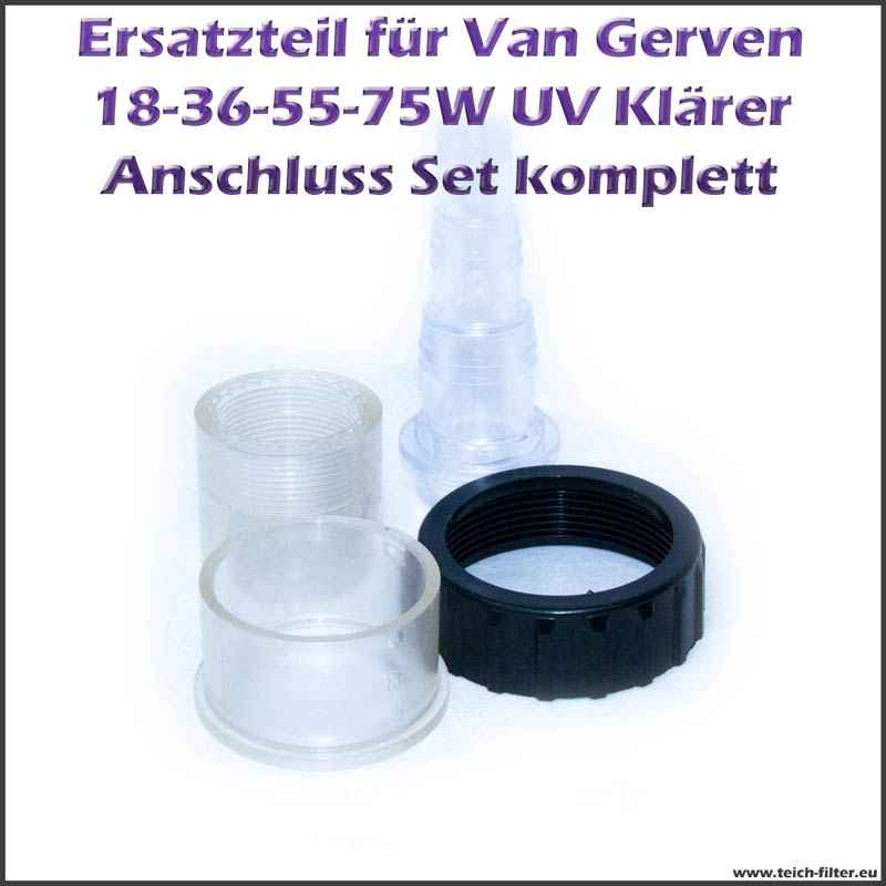 Anschluss Set für Van Gerven UVC Klärer Koi Professional Teichfilter