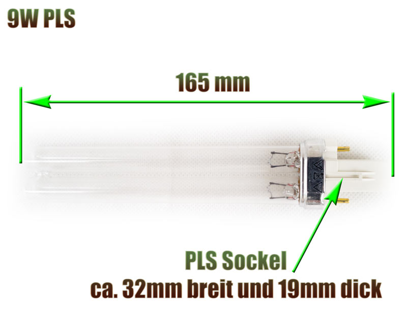 uvc-ersatzlampe-pls-eco-philips-sockel-165-mm-9-watt-klaerer-osaga-xclear-aquaforte-oase-jbl-tetra-sera