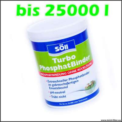 600 g Söll Turbo Phosphatbinder für bis zu 25000 l Wasser