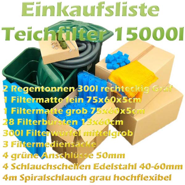 Filterwürfel mittelgrob 10 Liter - Filterschaum Würfel