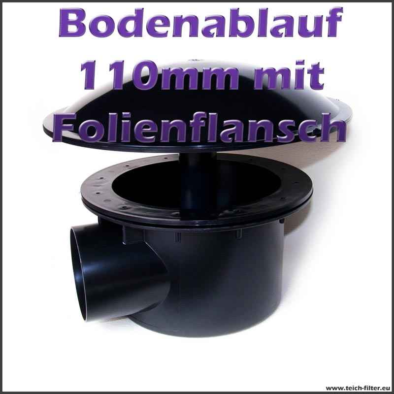 Bodenablauf 110 für Teich Teichfilter