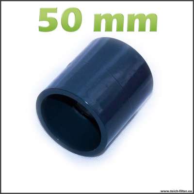 Muffe mit 50 mm Innendurchmesser für Teichwasser