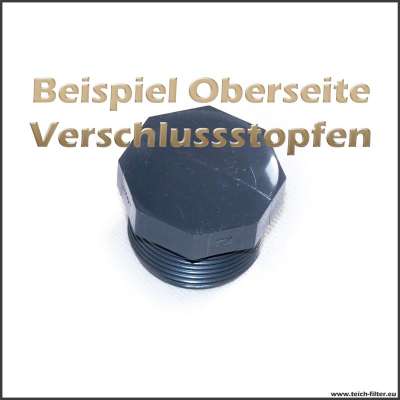 PVC Gewindestopfen G 1 1/2 Zoll – Konisches Außengewinde, 16 Bar Druck