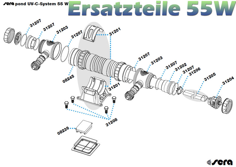 sera-pond-55w-uvc-system-ersatzteile-explosionszeichnung