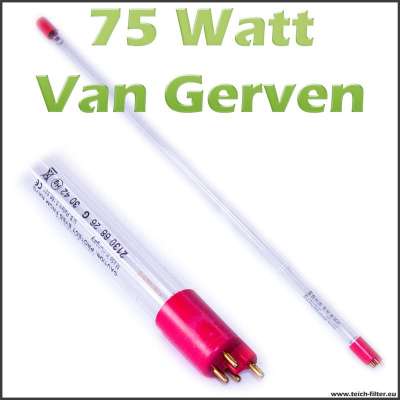 75 Watt T5 UV Lampe Van Gerven rot