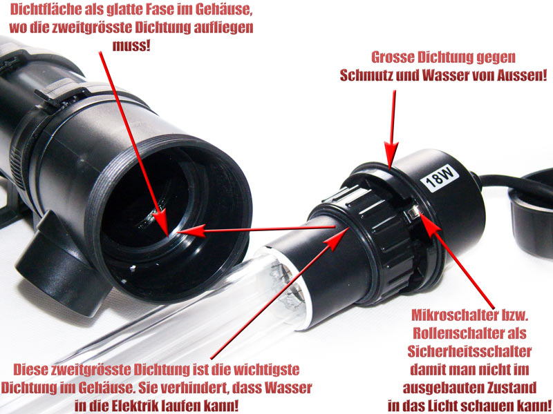 dichtung-soell-uvc-klaerer-um-quarzglas-fuer-gehaeuse-gegen-wasser