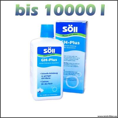 500 ml Söll GH-Plus für die Gesamthärte bei 10000 l Wasser