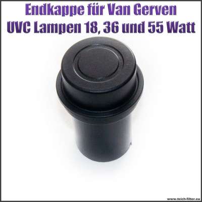 Endkappe als Ersatzteil für Van Gerven UVC Lampen Koi Professional Reflex 18, 36 und 55 Watt