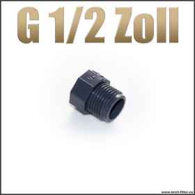 Produktbild von PVC Gewindestopfen G 2 Zoll – Außengewinde, Grau, Für 10 Bar Druck, Aus PVC-U