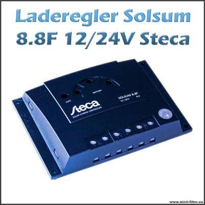 Steca Laderegler 12V-24V Solar 8A Solsum 8.8F für Gel Batterien