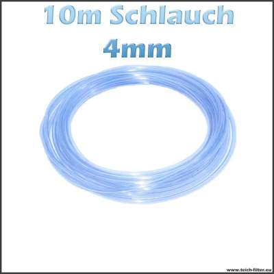 10m Luftschlauch mit 4mm Innendurchmesser für Teich und Aquaristik