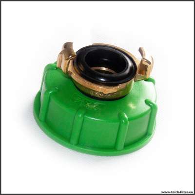 SK Adapter Kupplung 3/4 Zoll aus Messing mit S60x6 Gewinde für IBC Container und Tanks als Schlauchanschluss