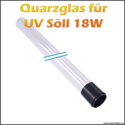 Ersatzteil Quarzglas für Söll 18W UVC Wasserklärer