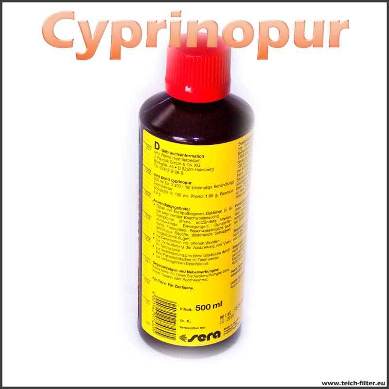 500 ml Sera Cyprinopur für 10000 l Teichwasser Teichfilter