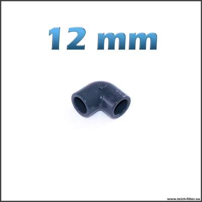 12 mm Winkel 90 Grad aus Plastik