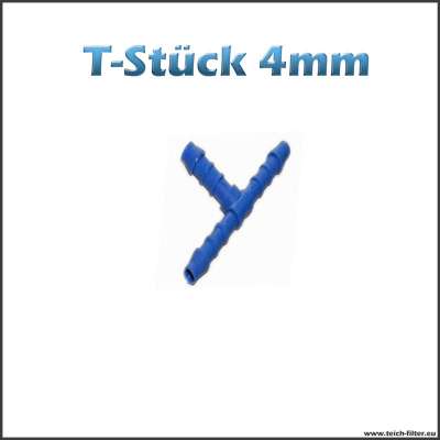 T-Stück 4 mm aus Kunststoff