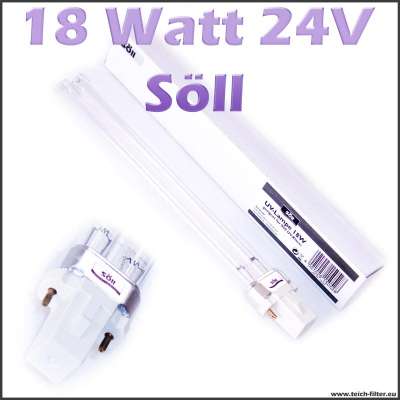 18 Watt 24 Volt UV Lampe von Söll für Wasserfilter