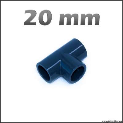 20 mm T-Stück aus PVC für Teiche