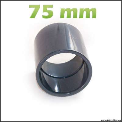 75mm Muffe aus PVC für HT und KG Rohre