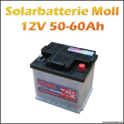 50-60Ah Solarbatterie Moll für 12V Solar Inselanlagen im Garten und Wohnmobil