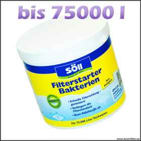 Bakterien Starter für Wasser im Teich und Filter Teichfilter