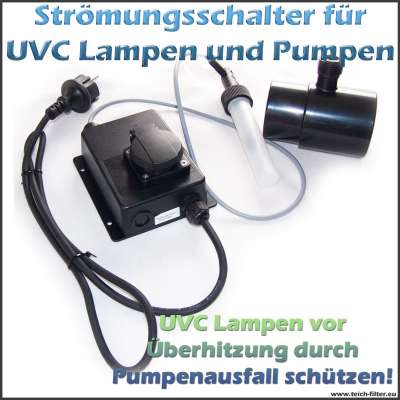 Strömungsschalter Flow Switch als Überwachung für UVC Lampen