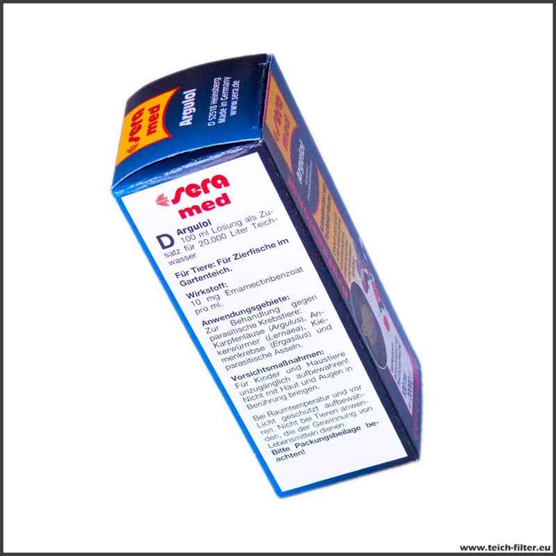 Sera Med Professional Argulol 100 Ml &ndash; Medicinale Per Laghetto Contro Parassiti Dei Pesci (Pidocchi, Vermi)