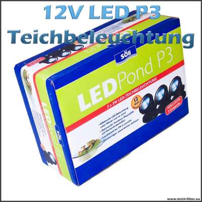 12V Teichbeleuchtung P3 LED von Söll