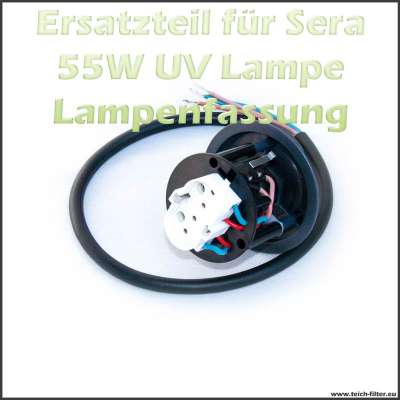 Ersatzteil 31204 Fassung mit Kabel für Sera UVC Klärer 55W