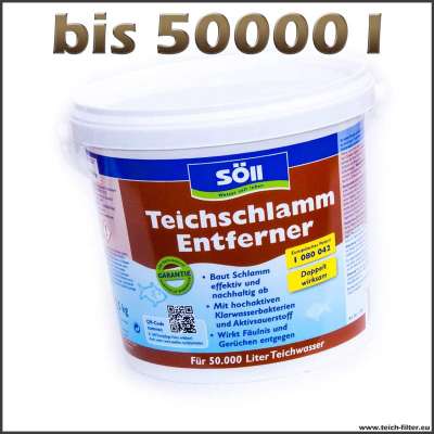 2,5 kg Söll Teichschlammentferner für Gartenteiche bis 50000 l