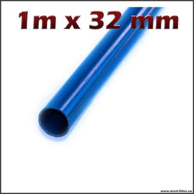 32 mm Rohr aus Plastik mit 1 m Länge für Teichwasser
