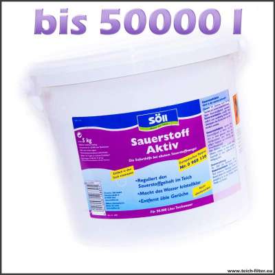 5 kg Söll Aktiv Sauerstoff für bis zu 50000 l Wasser im Gartenteich