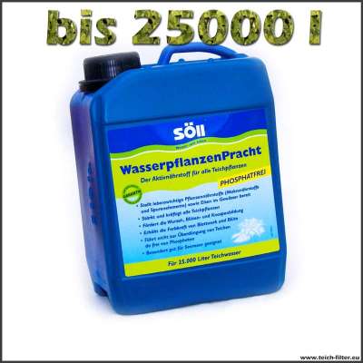 2,5 l Söll Wasserpflanzendünger für Teiche bis 25000 l Wasser