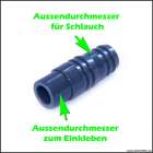 Vorschau: Beispiel Schlauchtülle mit Klebemuffe aus PVC von VDL Vorschau: Beispiel Schlauchtülle mit Klebemuffe aus PVC von VDL