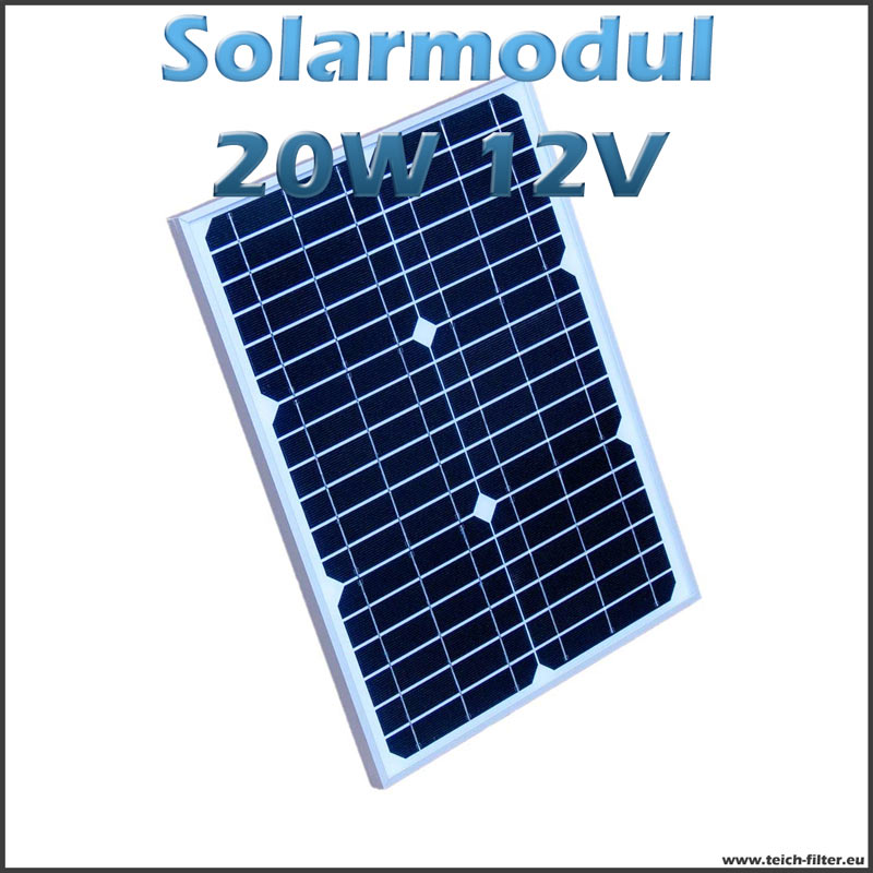 Solarpanel Solarmodul 20Watt 20W Wohnmobil 12V 12Volt Solarzelle Solar Wohnwagen 