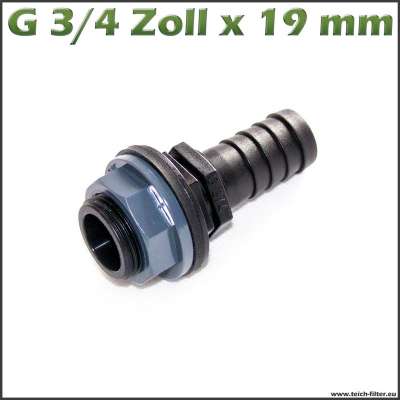 19mm x G 3/4 Zoll Schlauchanschluss