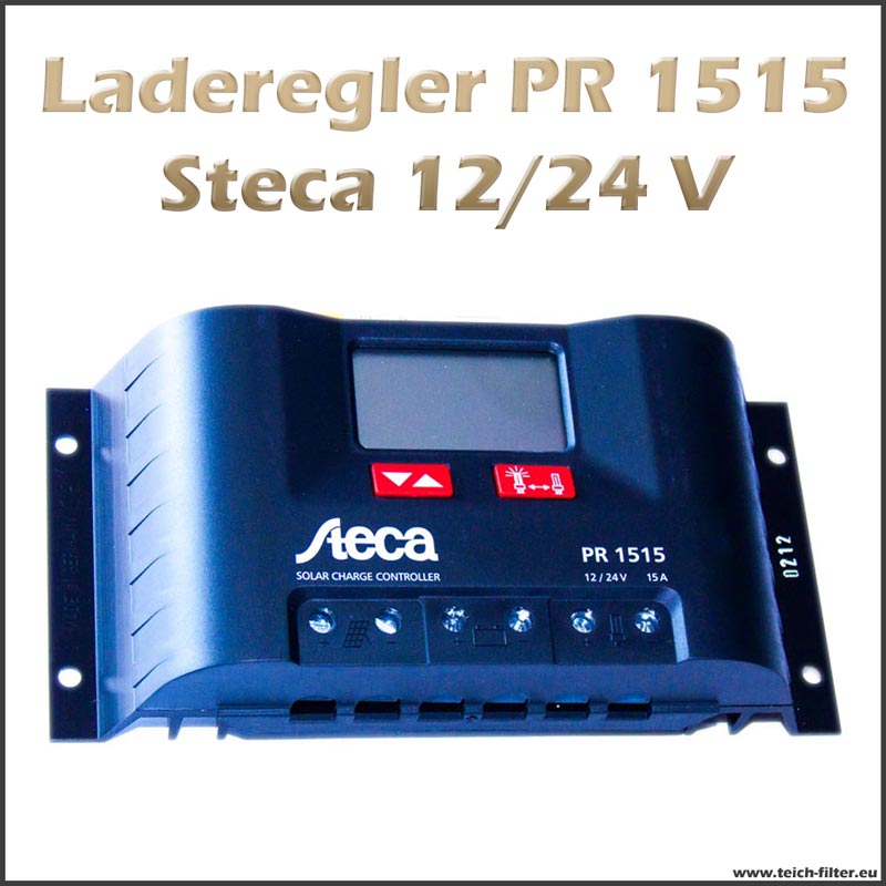 Solar Laderegler Steca 12V-24V 15A PR 1515 für Boote