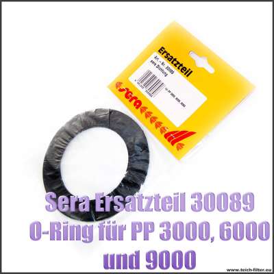 Sera Pond Ersatzteil 30089 schwarze Flachdichtung 98x65x2mm für Flügelrad bei PP Teichpumpen 3000, 6000 und 9000