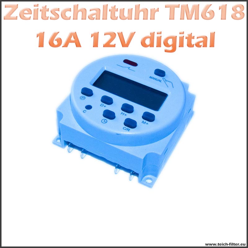 Zeitschaltuhr 12V 16A 618