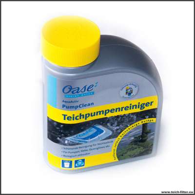 Oase Teichpumpenreiniger 500 ml AquaActive PumpClean zum reinigen und entkalken von Teichpumpen, UVC Quarzgläsern und Sieben