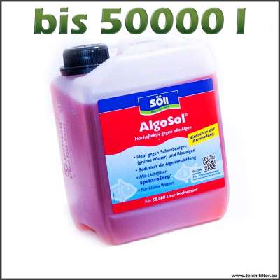 2,5 l Söll Algosol gegen Blaualgen bis 50000 l Wasser