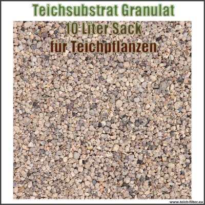 Substrat Granulat im 10 Liter Sack für Teichpflanzen im Gartenteich, Aquarium, Pflanzkorb und Pflanzinsel